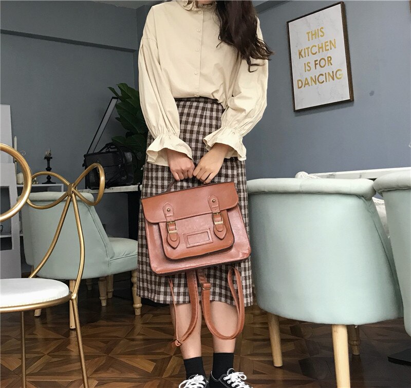Women's Vintage Korean Backpack