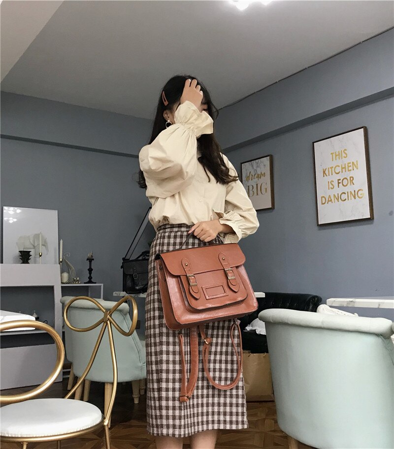 Women's Vintage Korean Backpack