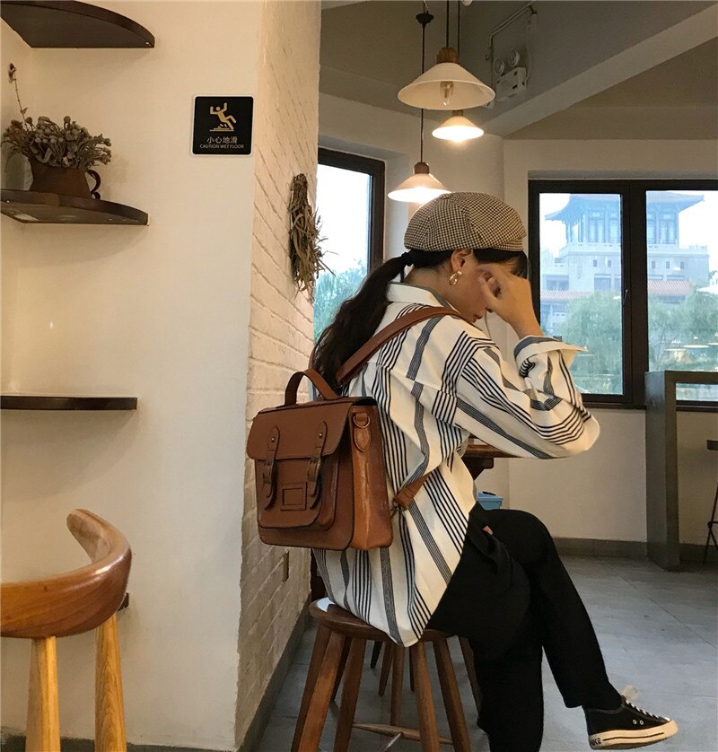 Women's Vintage Korean Backpack