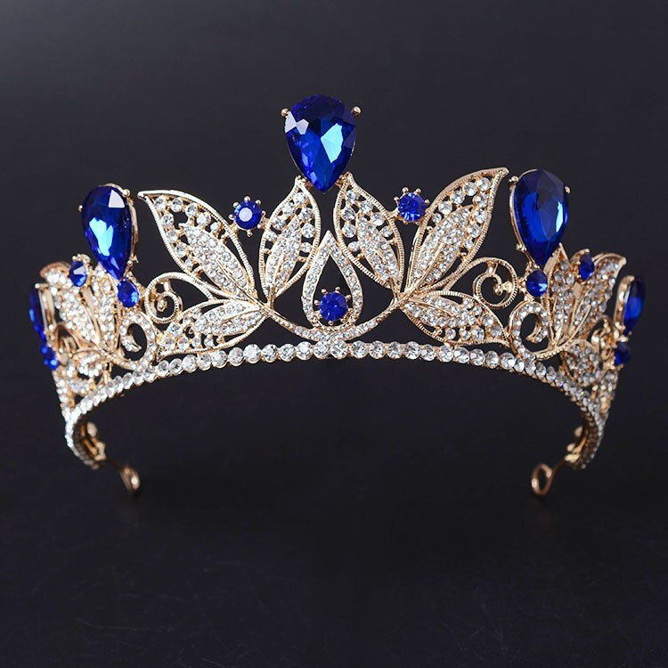 Women's Rhinestone Leaves Tiara