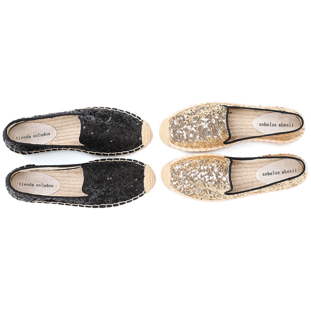 Flat Women's Espadrilles in Sequins